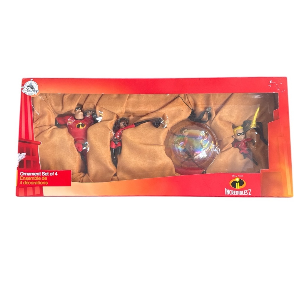 Disney Pixar Incredibles 2 Ornament Set Christmas Limited Edition